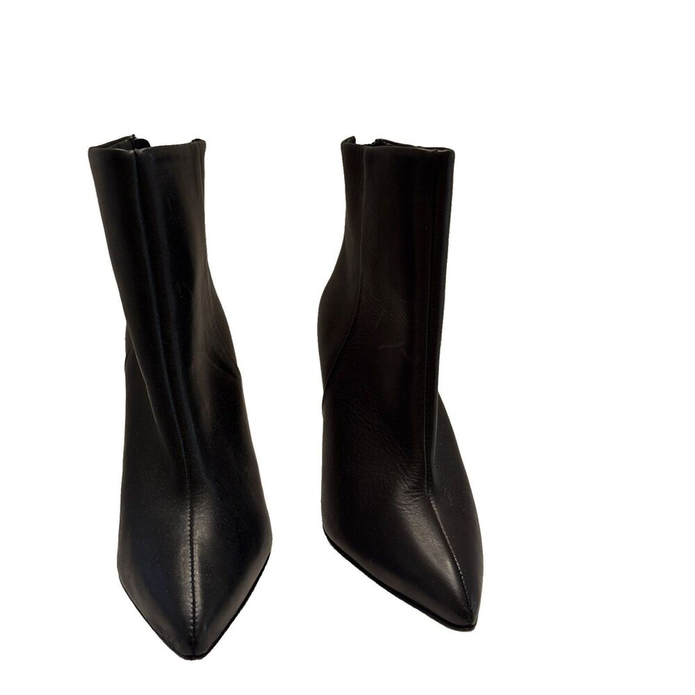 Schutz Women's Black Mikki Pointed Toe High Heel Booties Size 7 B